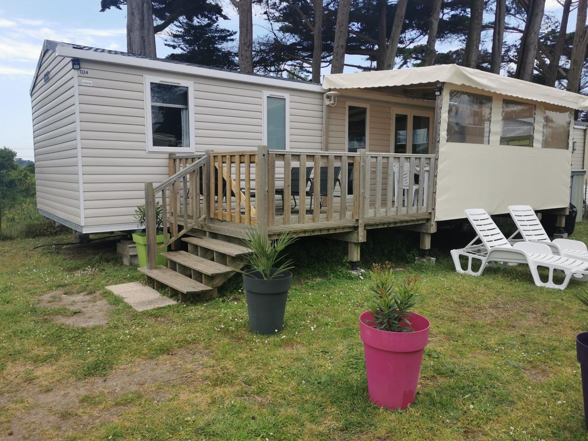 Mobilhome Vue Ocean La Costa Breizha Quiberon Zewnętrze zdjęcie